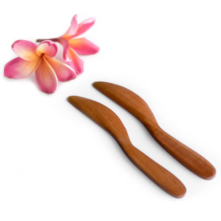 Bali Harvest – wholesale Cheese spreader – 6" / 15.5 cm Wooden Knife - Butter Honey Jam Salad Spreader