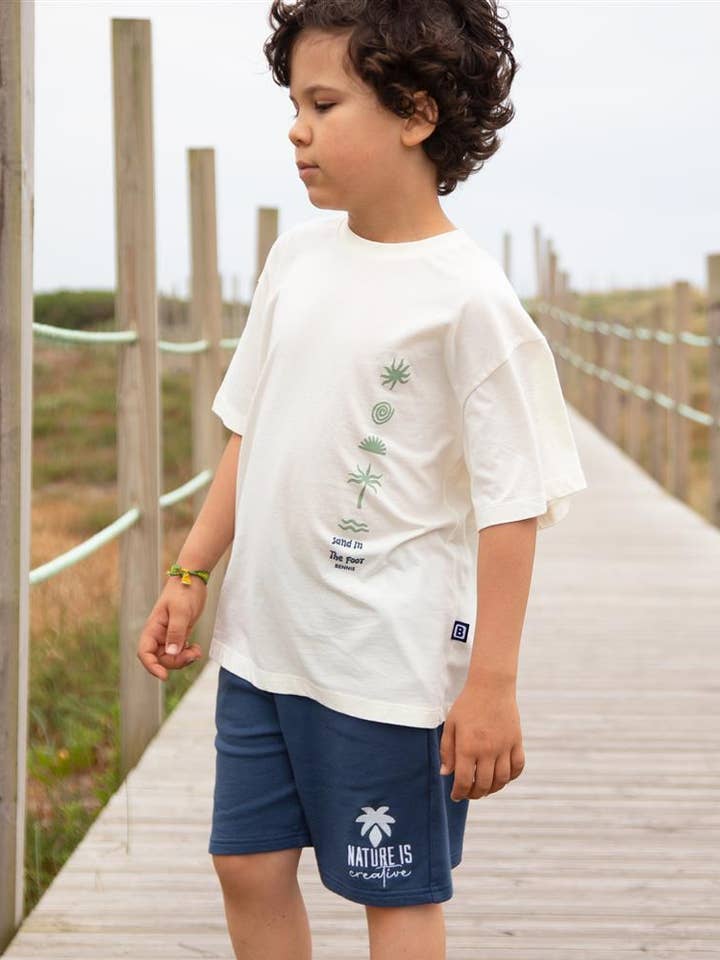 Oversize T-Shirt Sand in the Foot for wholesale by BENNIE KIDS