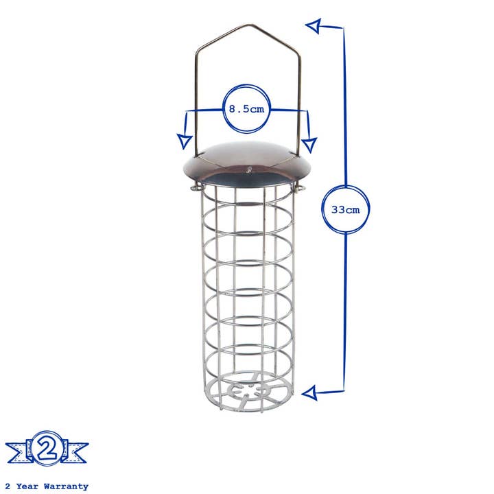 Rinkit Ltd - Wholesale Bird Feeder - Deluxe Metal Fatball Bird Feeder - By Redwood