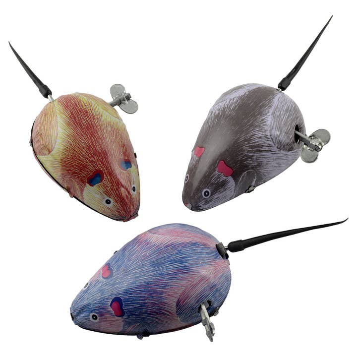 Topo giocattolo in latta set di 3 topolini in latta per la vendita all'ingrosso da parte di Tribal Trade GmbH