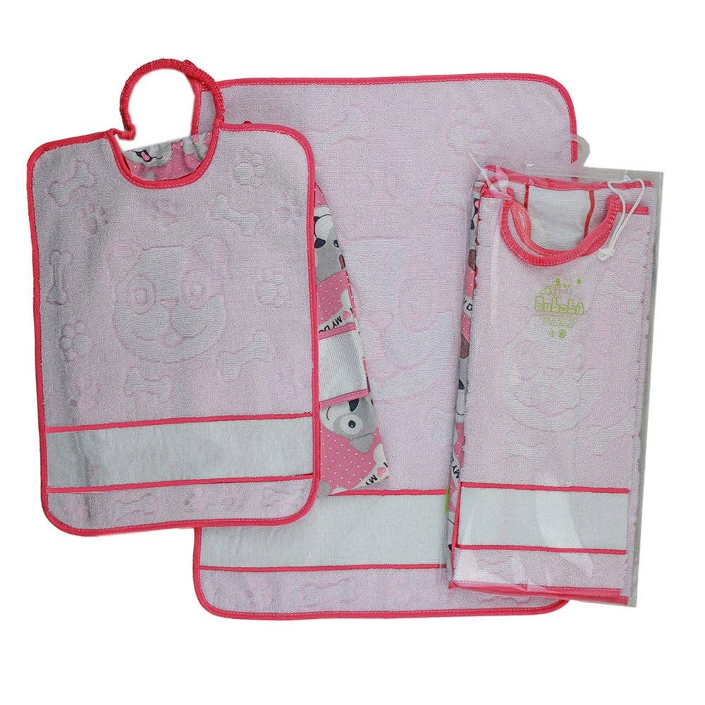 Almatex srl - Wholesale Toy Set - Kids - Rufy 3-piece set: towel+elastic bib and canvas bag to embroider3