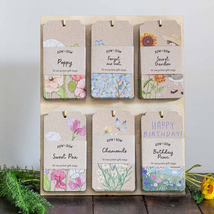 Sow 'n Sow - Wholesale Gift tag - Sow 'n Sow Gift Tag Display 6 Hook1