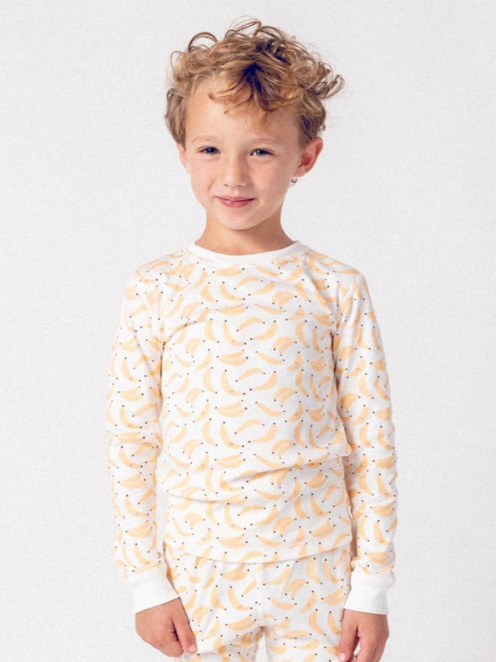 Banana Organic Pima Cotton Pajama Set for wholesale by Dodo Banana