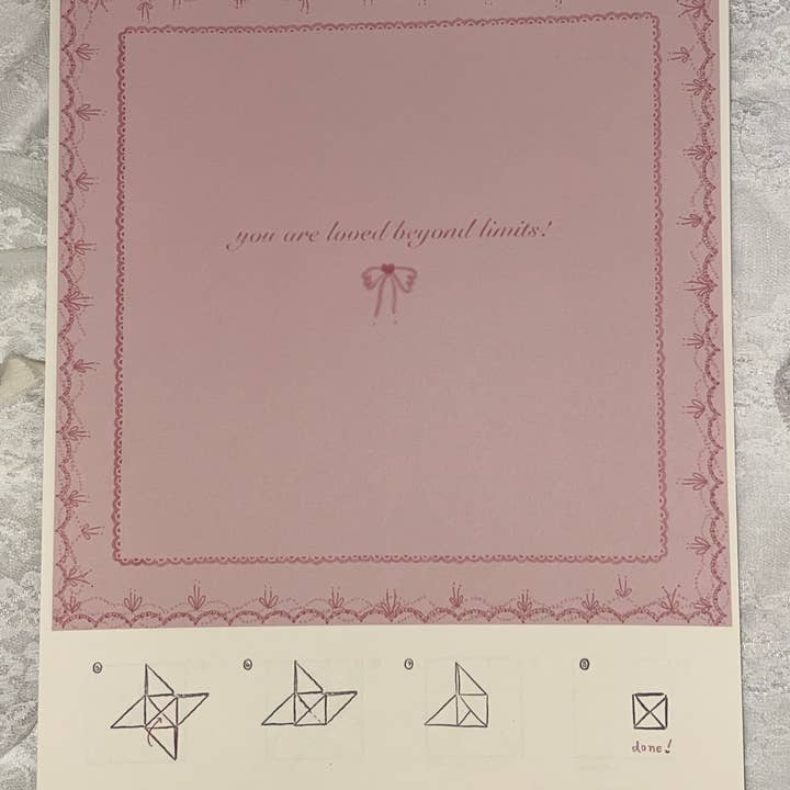 Puzzle Purse Letter (Unfolded) - You are loved beyond limits for wholesale by Nabithoughts