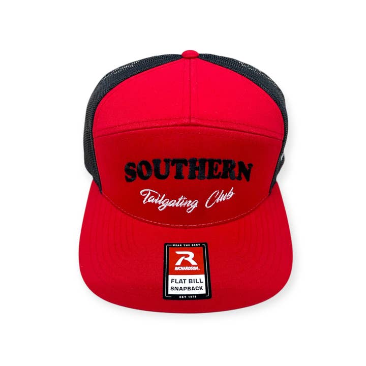 Southern Tailgating Club - Cappellino Trucker a Sette Pannelli Richardson 168 per la vendita all'ingrosso da parte di Horizon Hat Co.