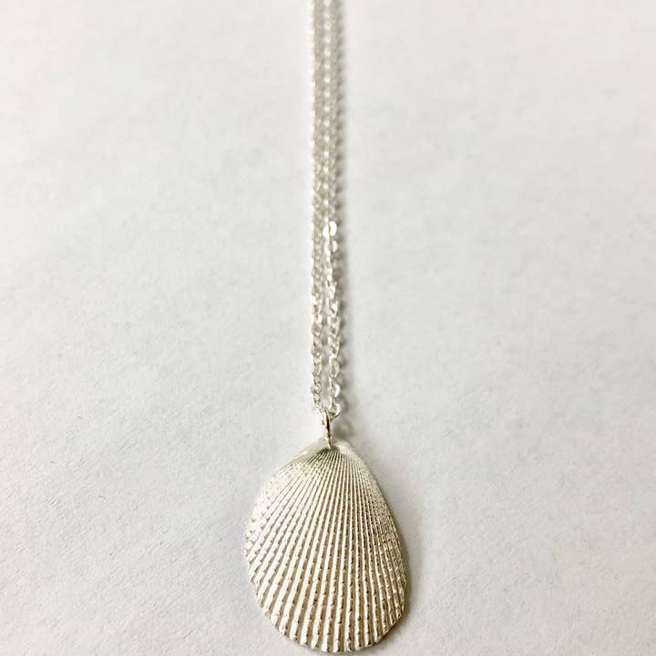 Dreamy Clam Necklace in Silver for wholesale by Bridget Turner Jewellery