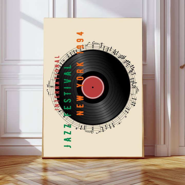 Jazzmusik New York 1994 Kunsttryk for engroshandel hos Kumo Art Prints