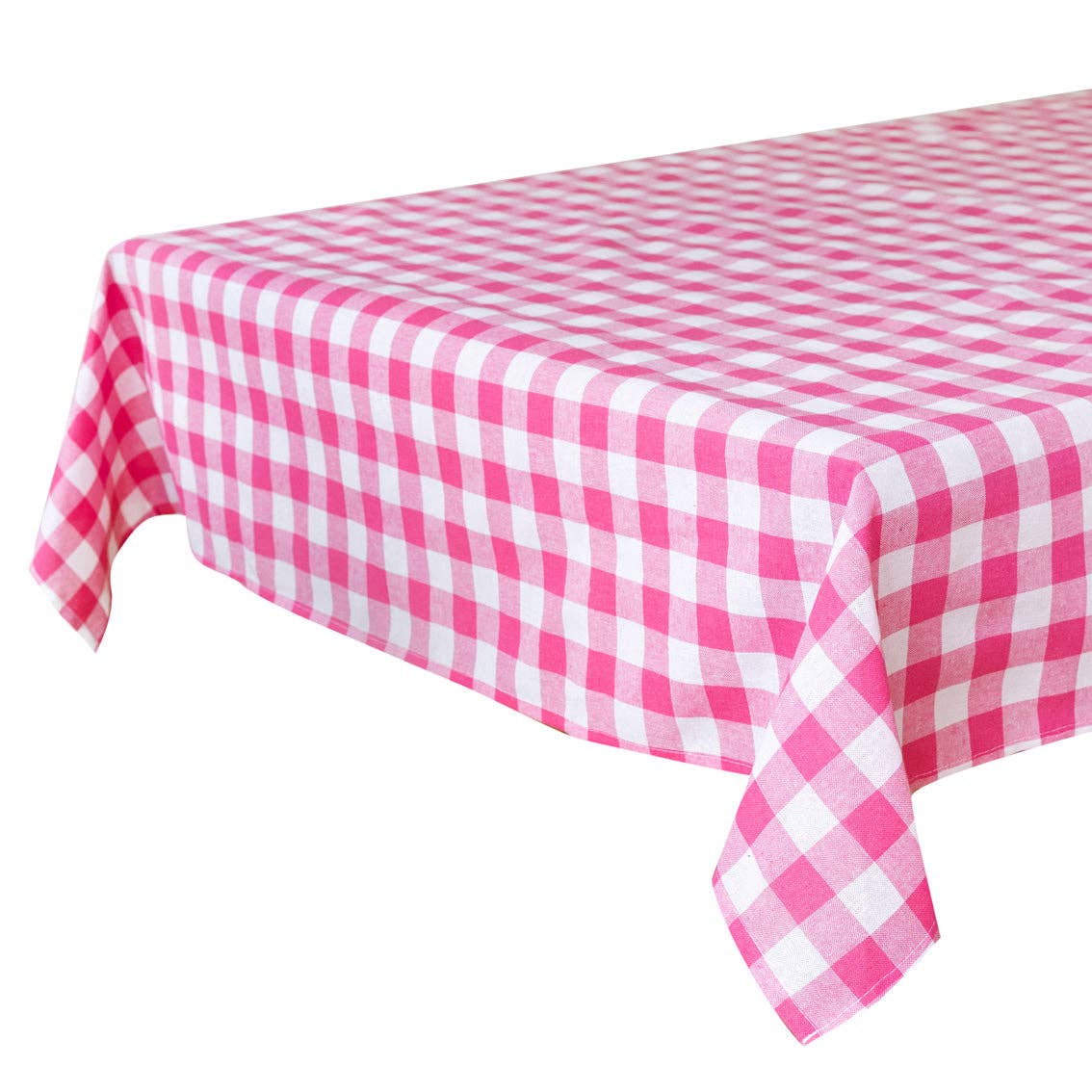 Talking Tables USA - Wholesale Tablecloth - Raspberry & White Gingham Tablecloth | Valentines Decor |4