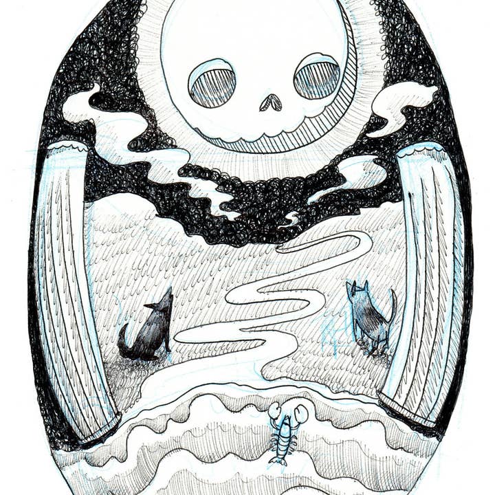 Cat Rocketship - Wholesale Tarot Cards - The Skeleton Tarot Deck7