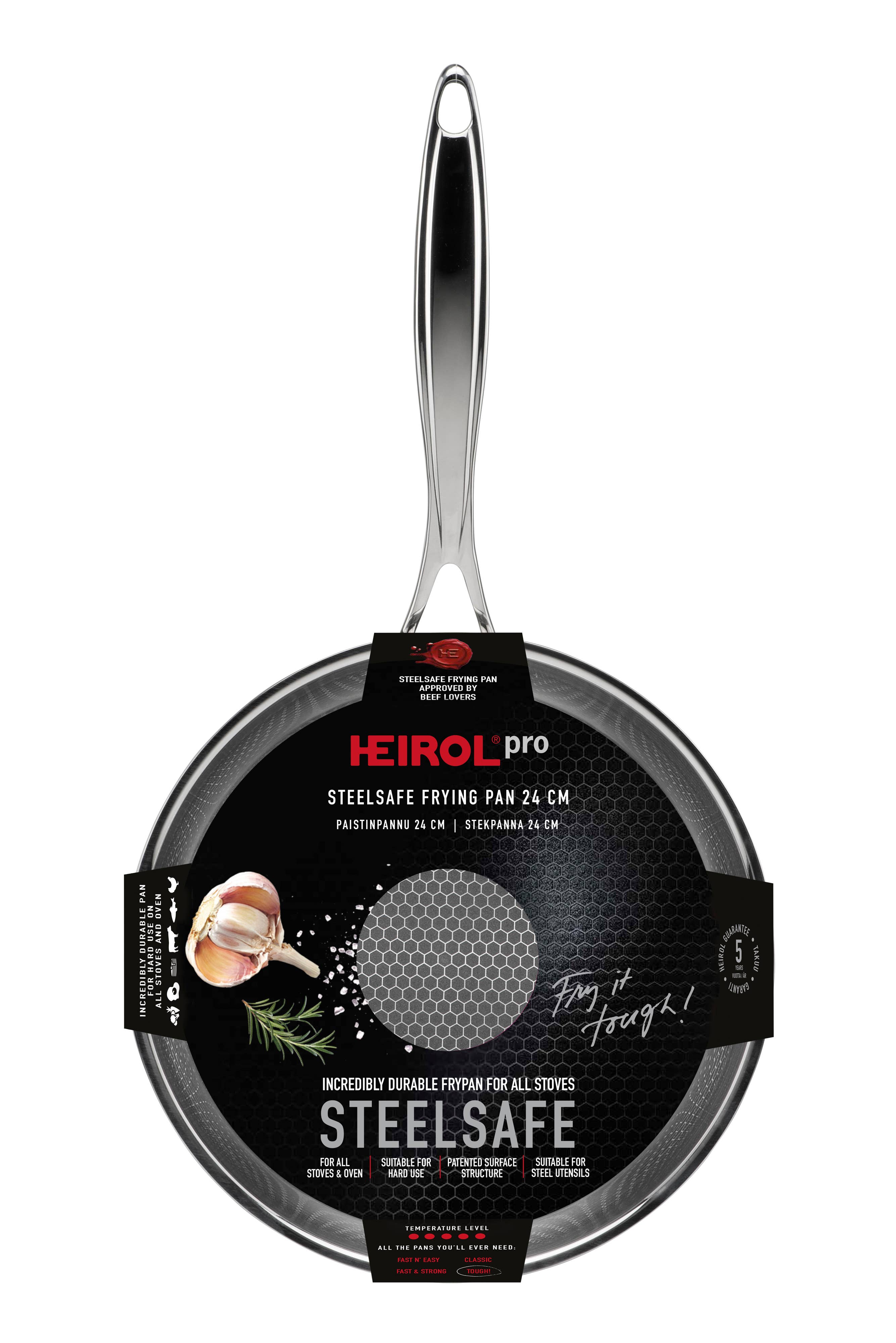 HEIROL – Engroshandel Pan – Stegepande 24 cm Steelsafe Pro3