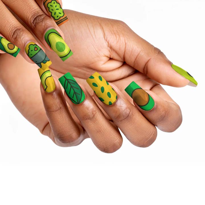 FYNE BODY - Wholesale Press-on/fake nails - AvoChic Sunshine Avocado Press-On Nails42