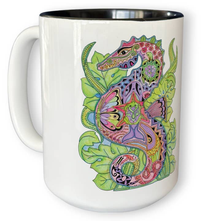 Seepferdchen 15 Unzen Tasse für den Großhandel von EarthArt International