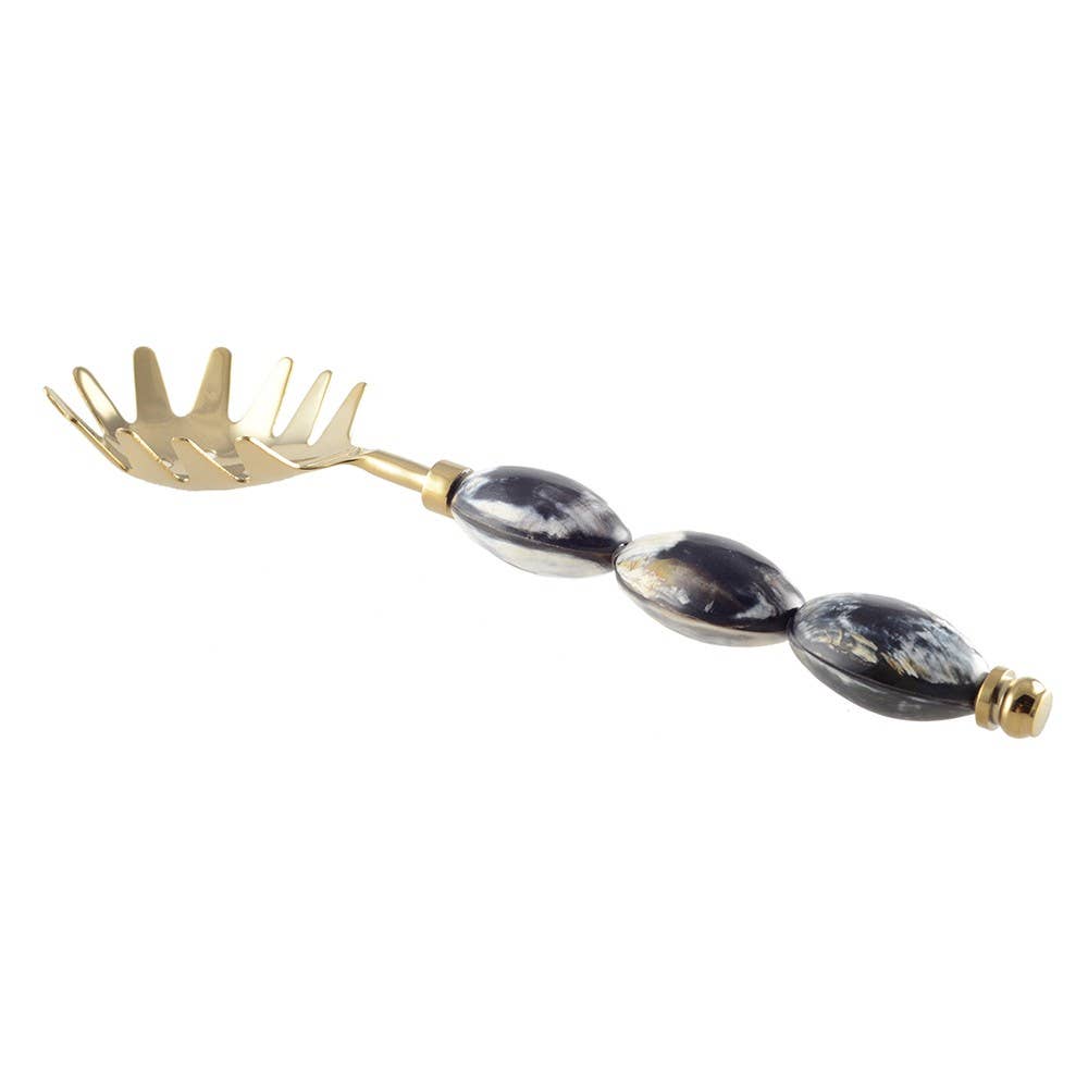 AULICA - Wholesale Table Spoon (Cutlery) - Gold and resin spaghetti spoon 26.5cm1