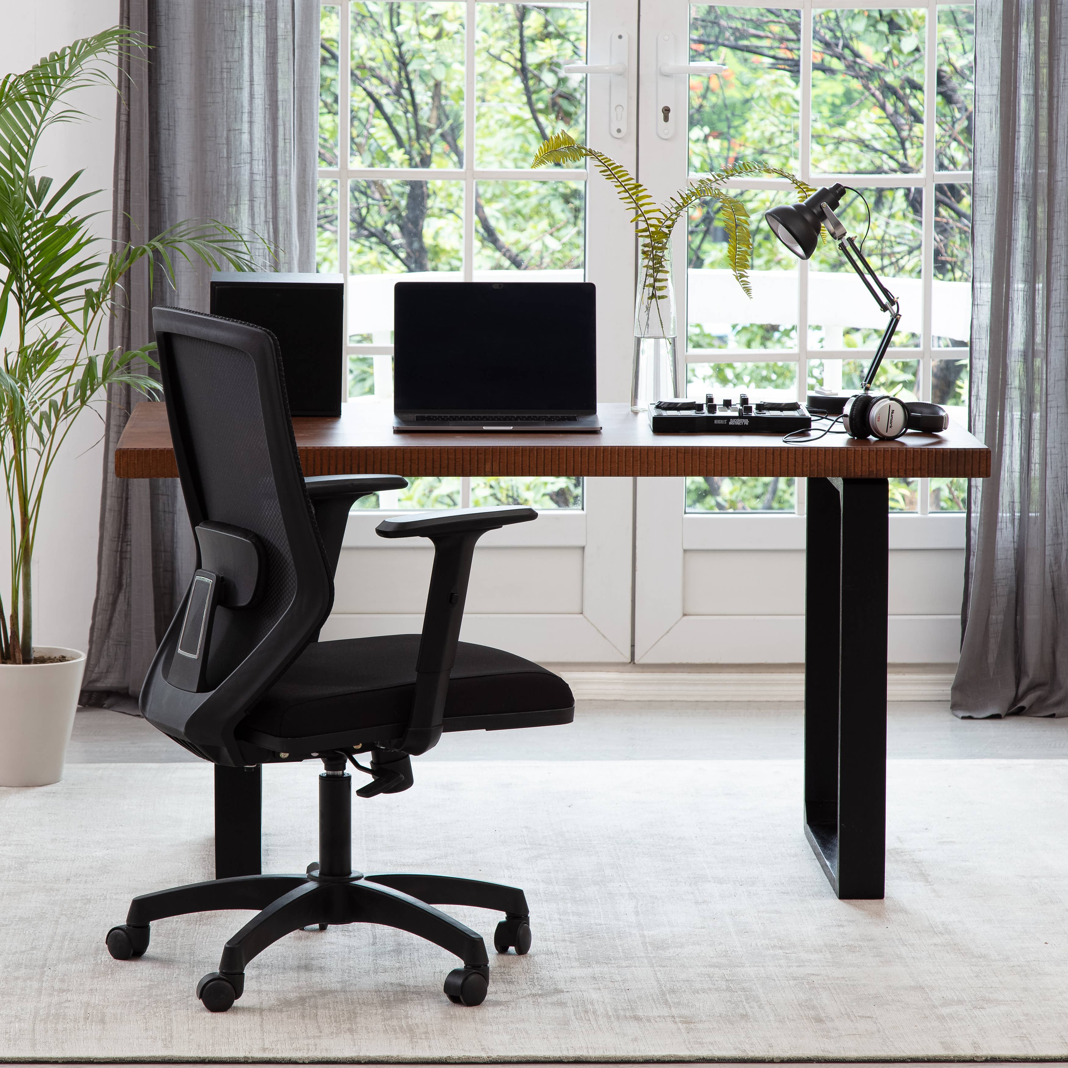 MH London - Vente Sous-main - Bureau d'ordinateur en bois massif Ancona13