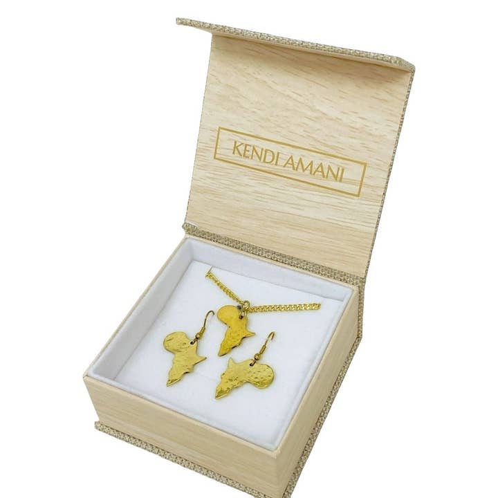 KENDI AMANI – Großhandel Schmucksets – Mama Africa Ohrring und Halskette Set2