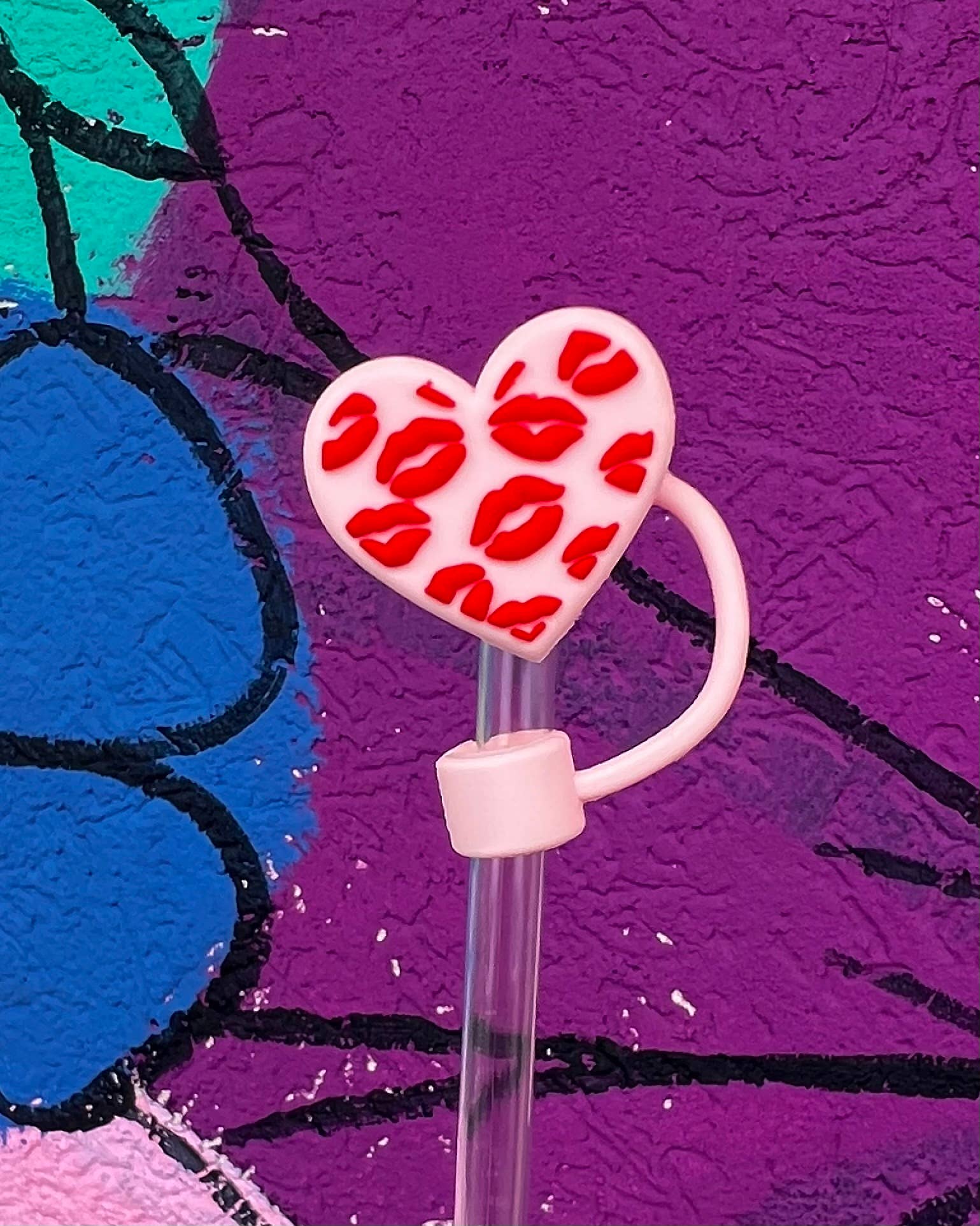 Briano Wholesale - Wholesale Drinking straw - Large Heart Straw Toppers4