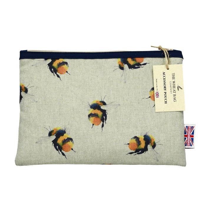 Accessory Pouch - Bee for wholesale by The Wheat Bag Company