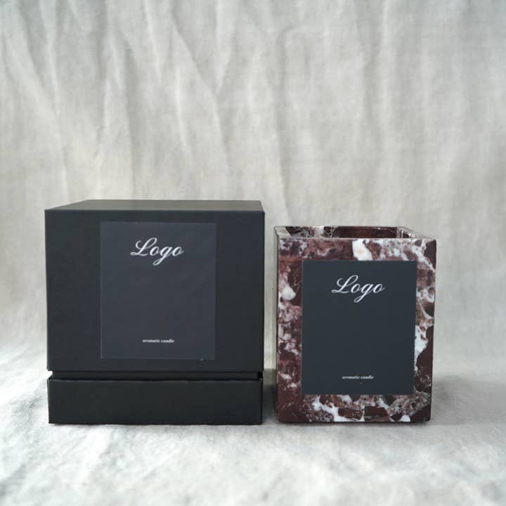 Rosso Levanto White Label Ready Candle + Box Set for wholesale by Standard Wax