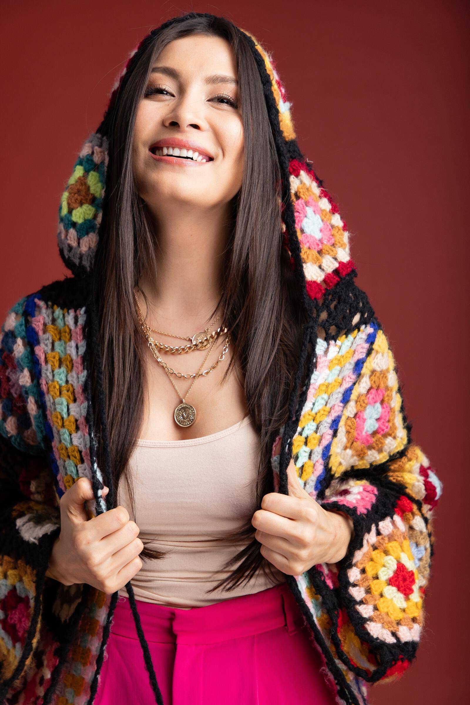 SAACHI - Wholesale Kimono - Women's - Hooded Granny Crochet Kimono9