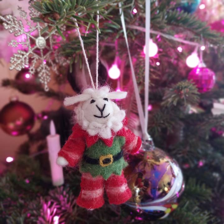 Handmade Needle Felt Hanging Christmas Decoration - Arctic Explorer Penguin Handmade Needle Felt Hanging Christmas Decoration - Arctic Explorer Penguin