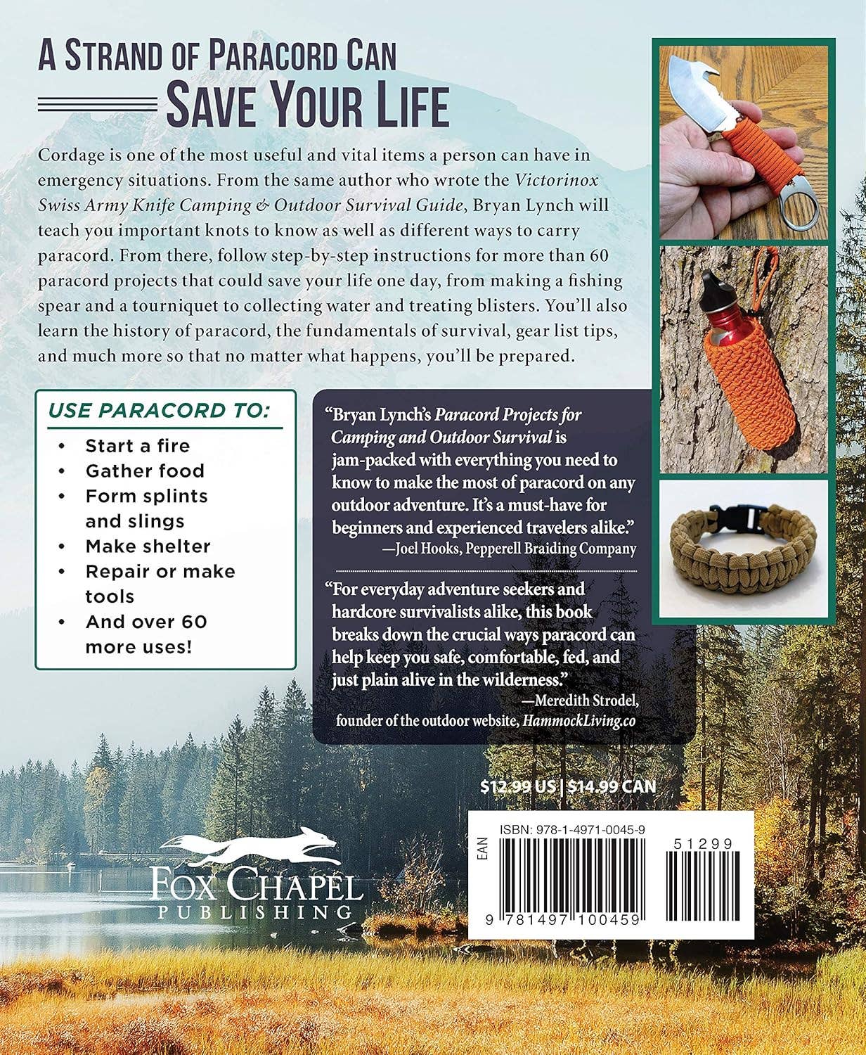 Fox Chapel Publishing - Wholesale Nature & Outdoors Book - Paracord Projects for Camping and Outdoor Survival1