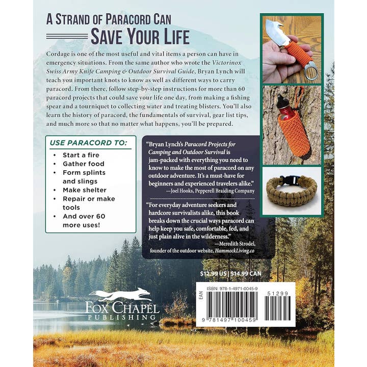 Fox Chapel Publishing - Wholesale Nature & Outdoors Book - Paracord Projects for Camping and Outdoor Survival1