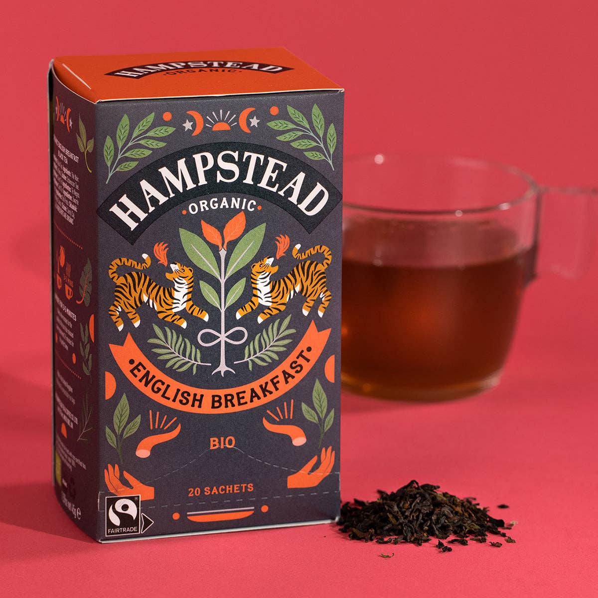 Hampstead Tea – wholesale Tea bags – Hampstead Organic English Breakfast Tea - (Single - 1x20g)3
