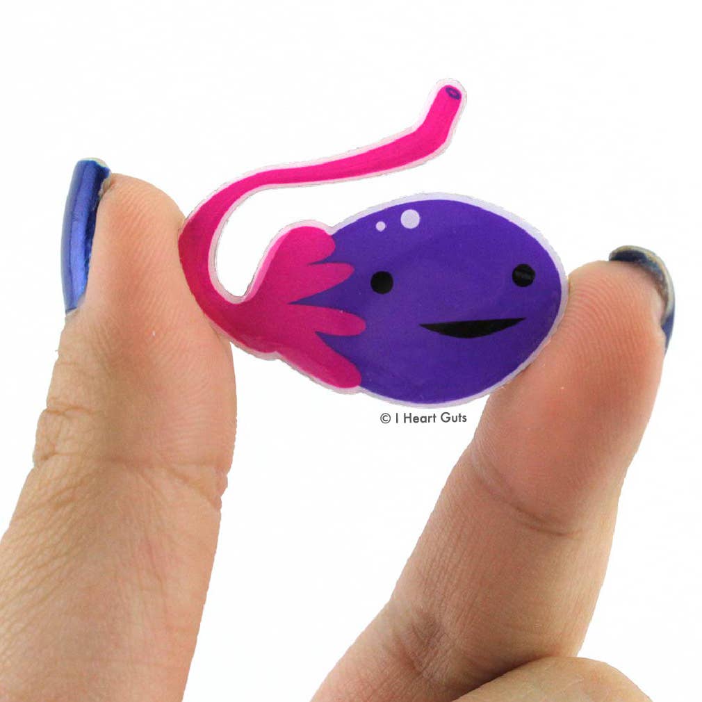 I Heart Guts | Organ Plushies Wholesale - Wholesale Lapel Pin/Button - Ovary Lapel Pin - Ova Achiever3