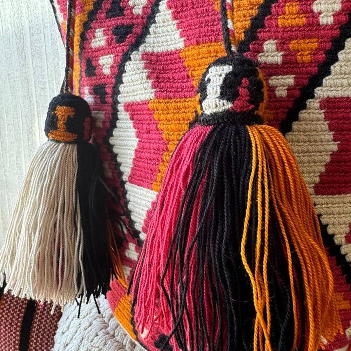 Cattleya Wayúu Mochilas Colombianas - Wholesale Shoulder Bag - Kids - Aracataca Backpack1