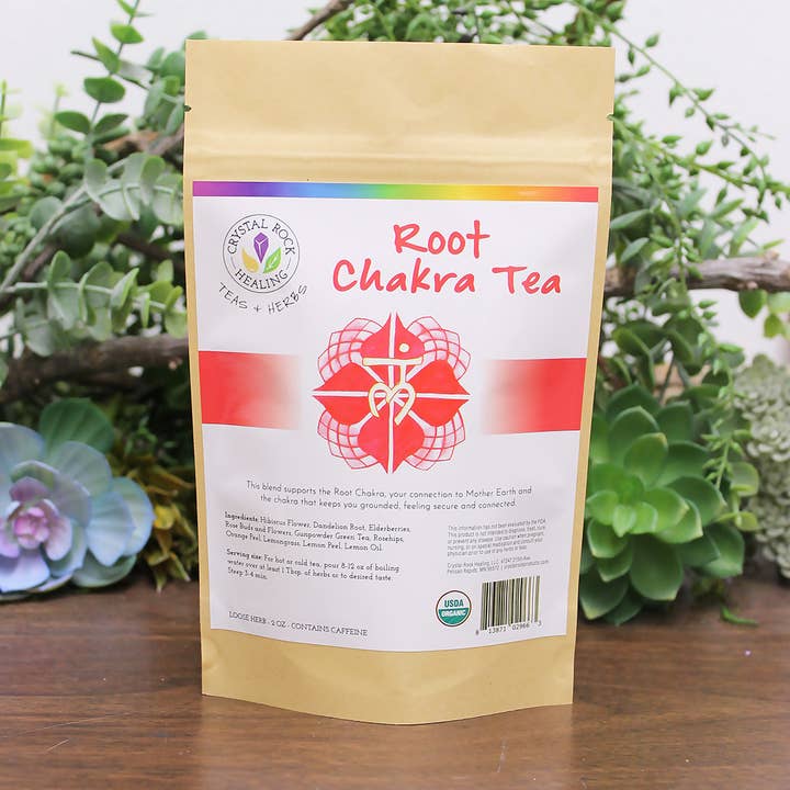 Crystal Rock Healing, LLC - Wholesale Health/Detox Tea - Root Chakra Tea 2oz Organic