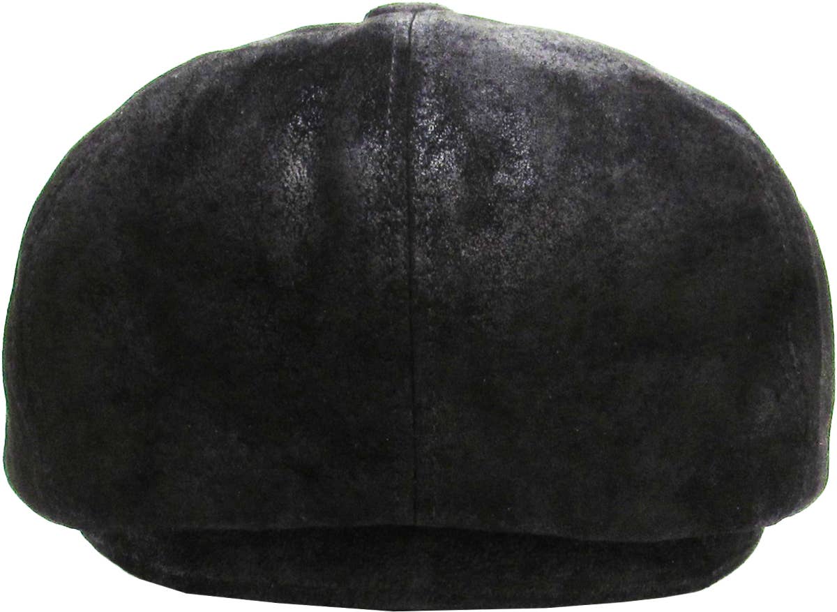 KBETHOS – Boina com pala - Homem por atacado – Ascot de couro genuíno com botão5