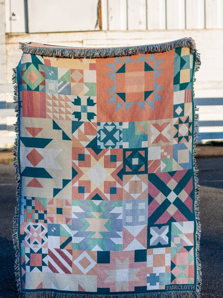 Geo Quilt Blanket for wholesale by Faircloth