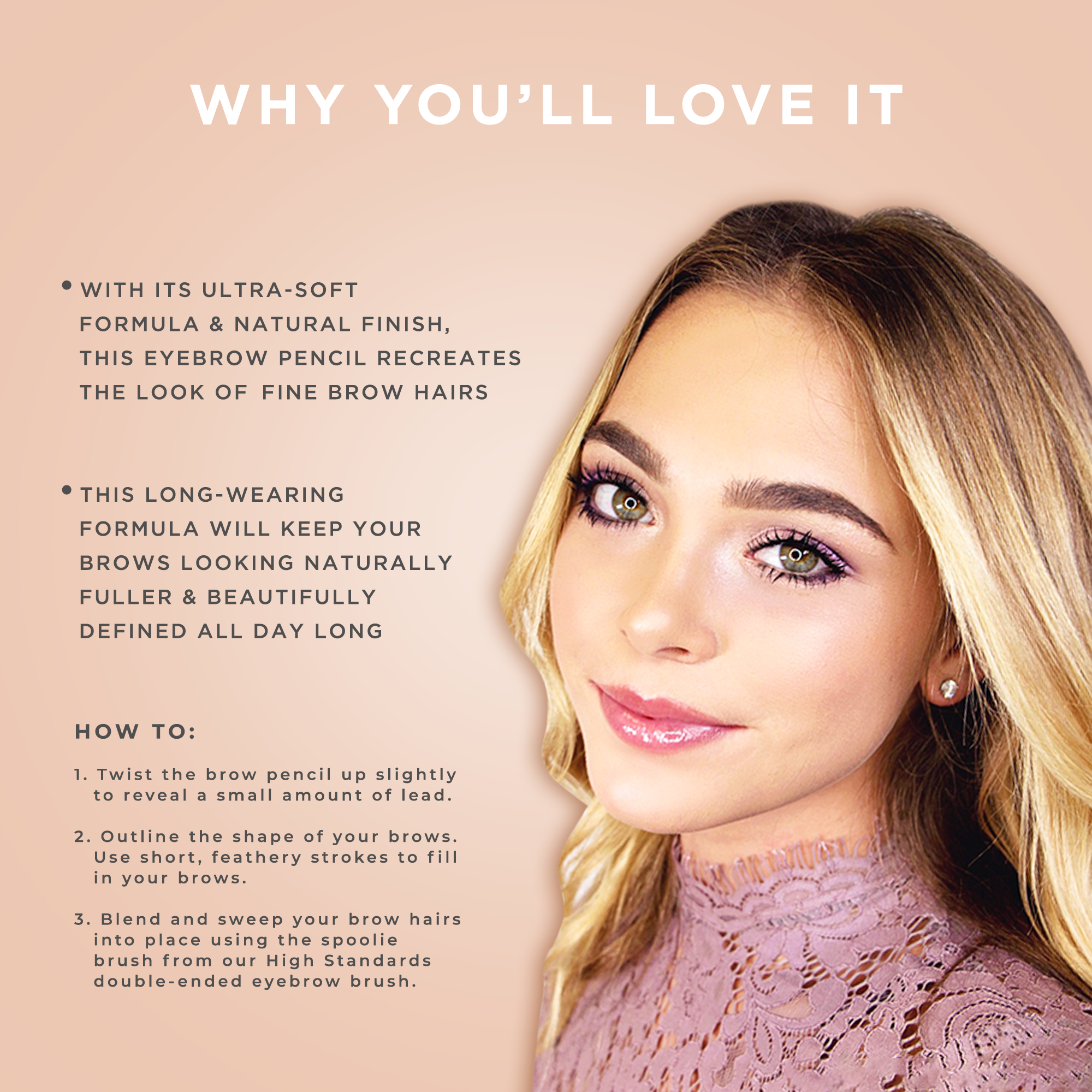 Blinc Cosmetics - Wholesale Eyebrow Pencil/Filler - PRETTY VULGAR Defined Brilliance: Eyebrow Pencil3