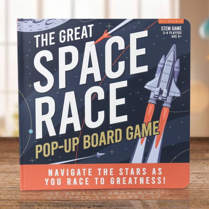 THE GREAT SPACE RACE POP-UP BOARD GAME for wholesale by Gift Republic