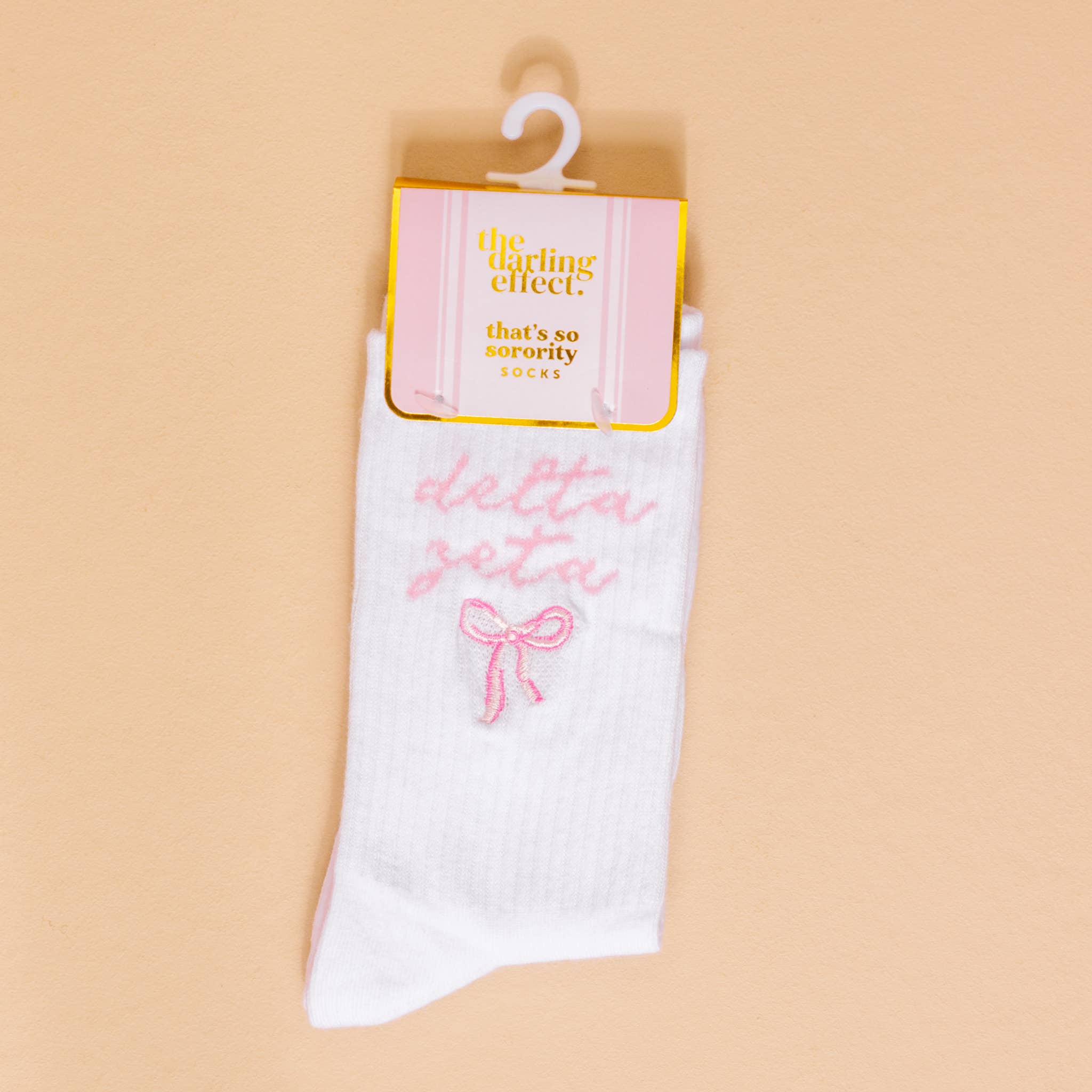 The Darling Effect - Vente Porte-clés – femme - Chaussettes montantes brodées de sororité9