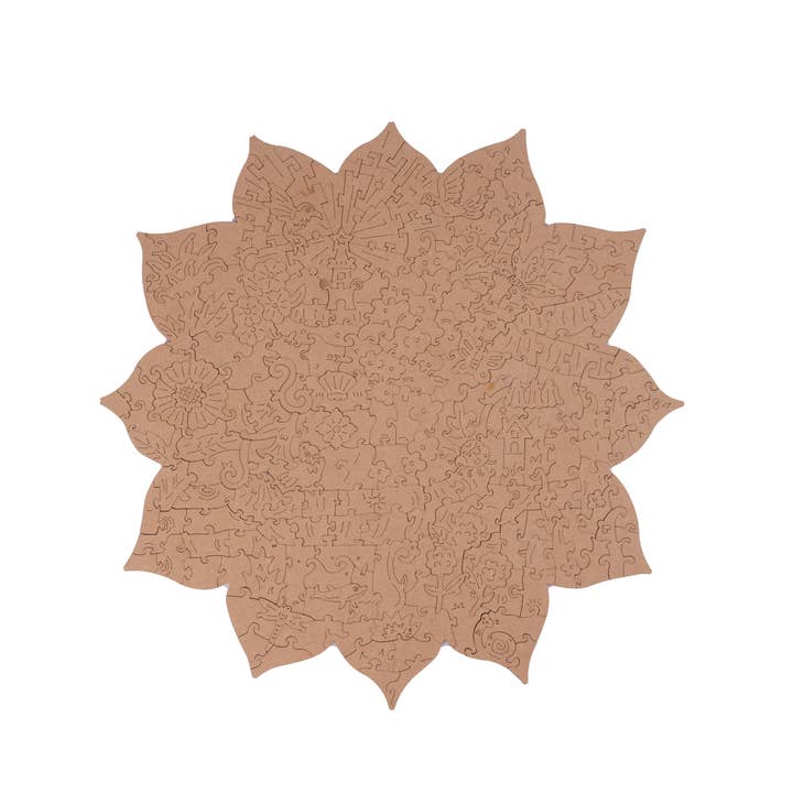 Robotime – Engroshandel Puslespil - Voksen – TA001 Rowood Mystic Mandala Blomst 2D Træpuslespil4