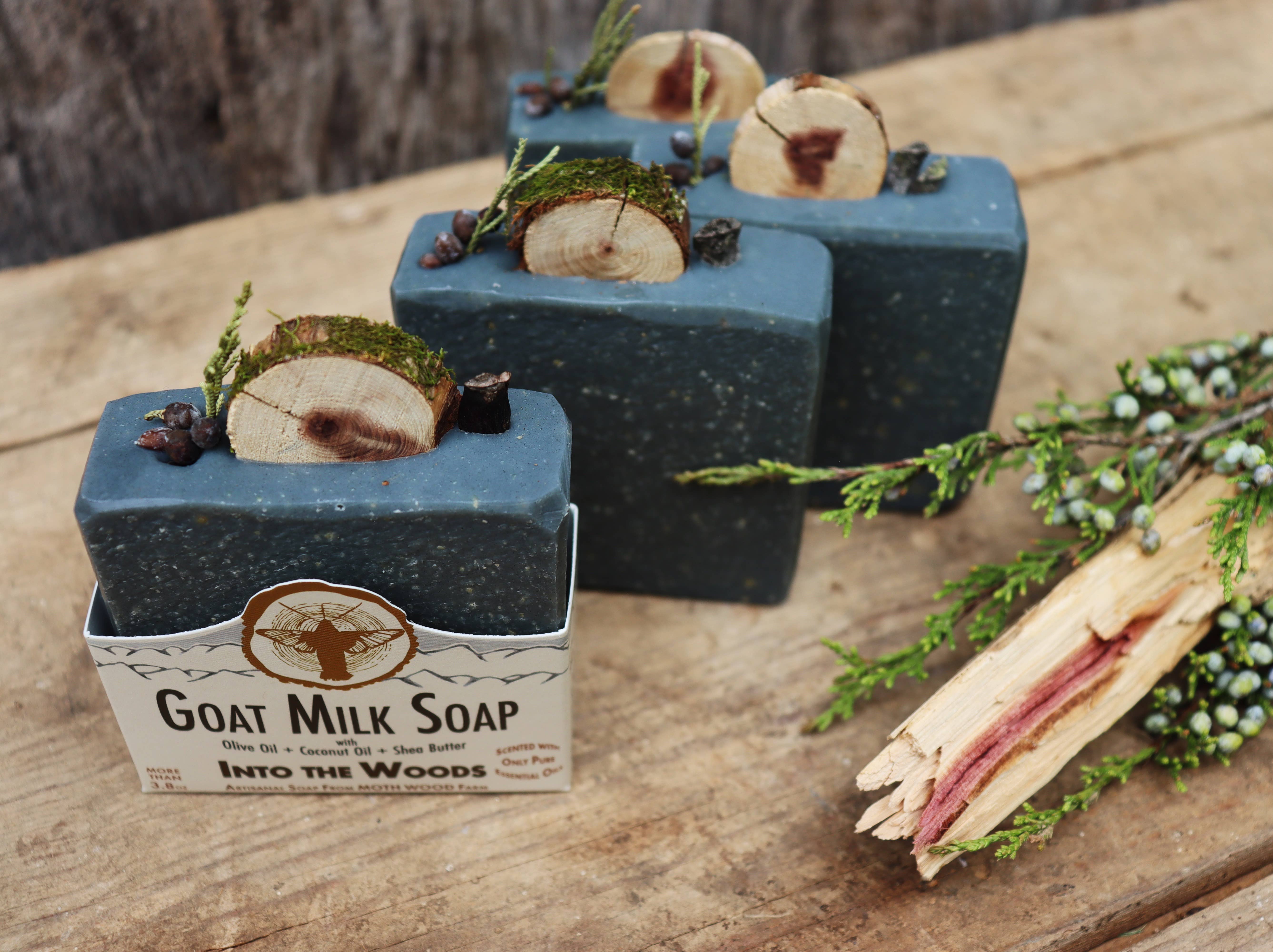 MOTH WOOD - Wholesale Bar Soap - Into the Woods Goat Milk Soap3