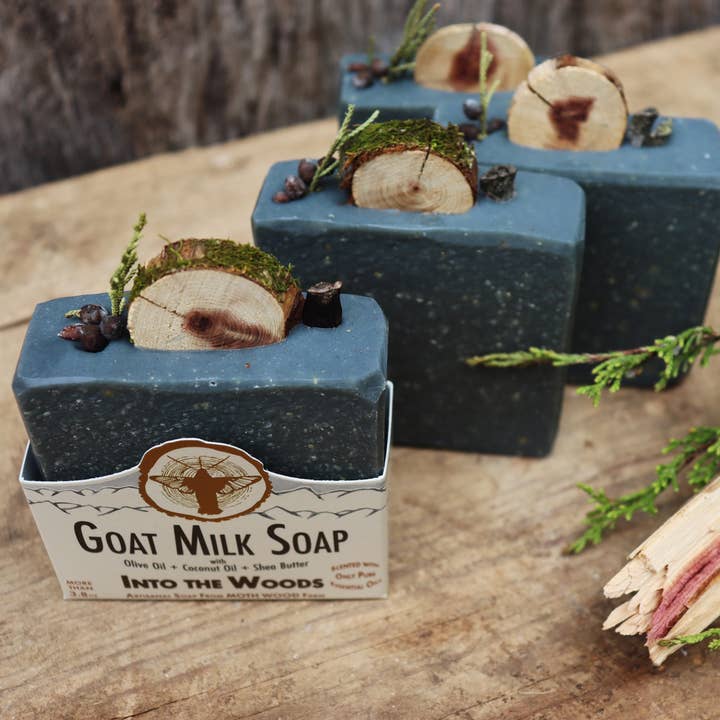 MOTH WOOD - Wholesale Bar Soap - Into the Woods Goat Milk Soap3