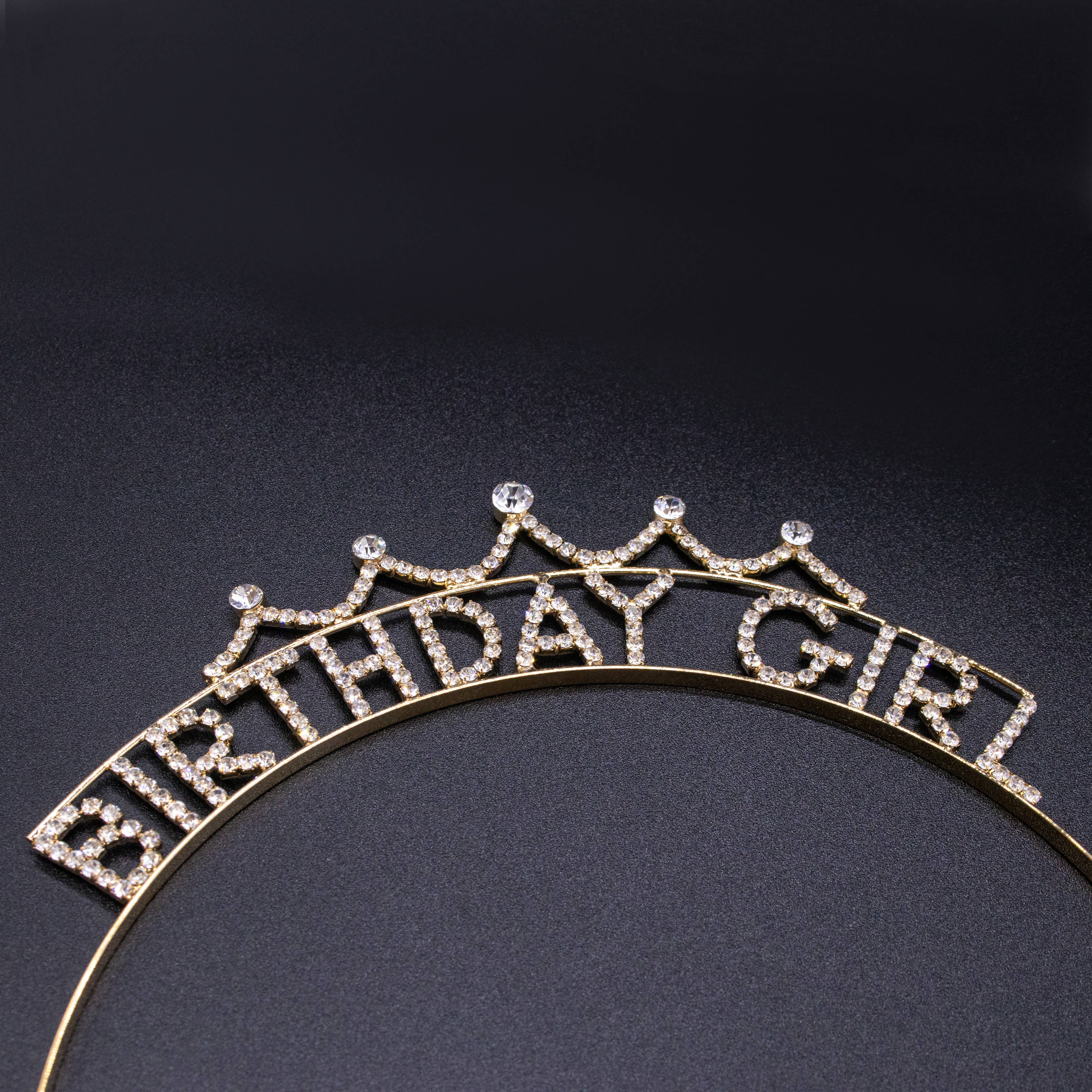 Frog Sac - Wholesale Tiara - Kids - Happy Birthday Headband - Sparkle Rhinestone Crowns Tiaras13