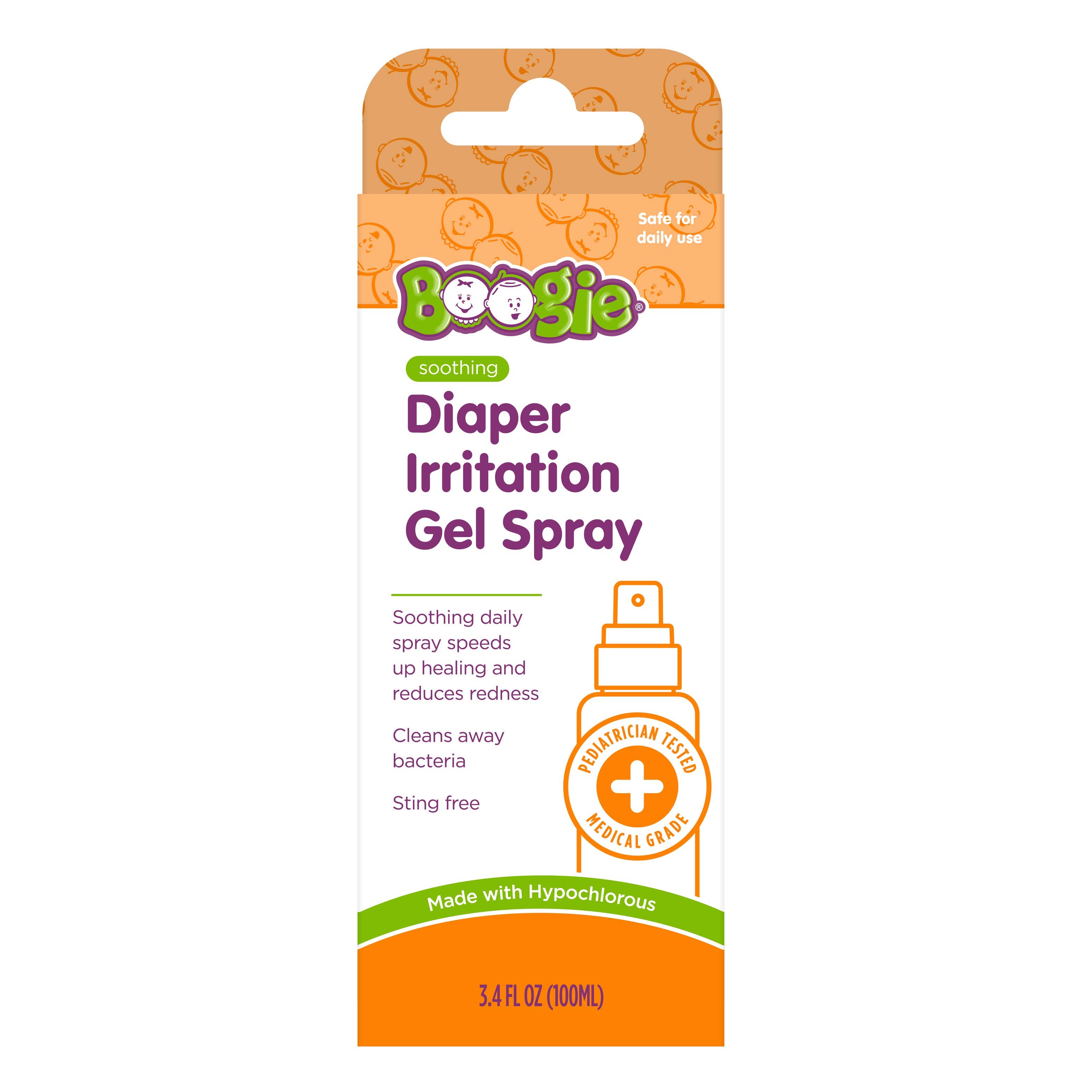 Earth Mama Organics - Wholesale Diaper Cream - Boogie Diaper Irritation Gel Spray, 3.4oz (Case of 12)2