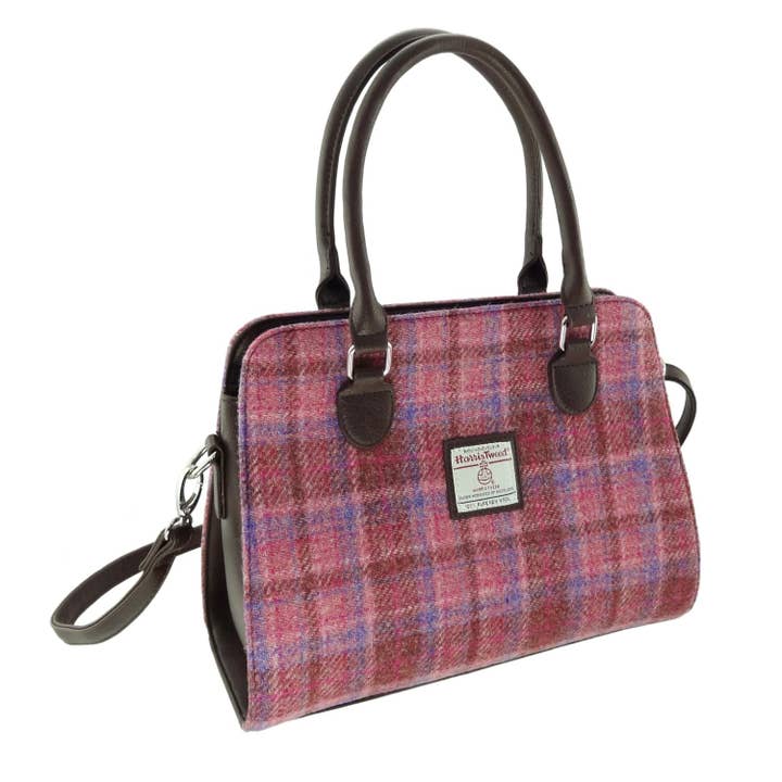 Glen Appin Of Scotland - Wholesale Tote Bag - Women's - LB1227 Harris Tweed 'Findhorn' Midi Tote Bag3