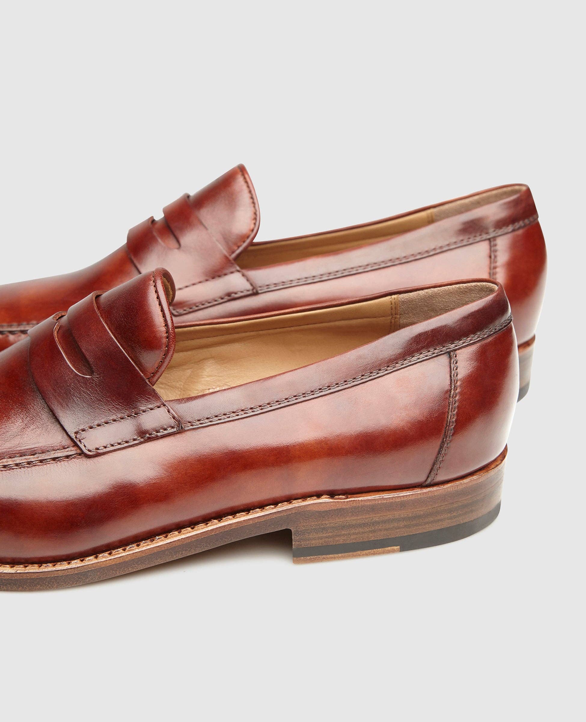 Heinrich Dinkelacker – Engroshandel Loafer – Mænd – Wien Plain TC, Tøffel, Rammesyet, Kalvelæder, Brun7