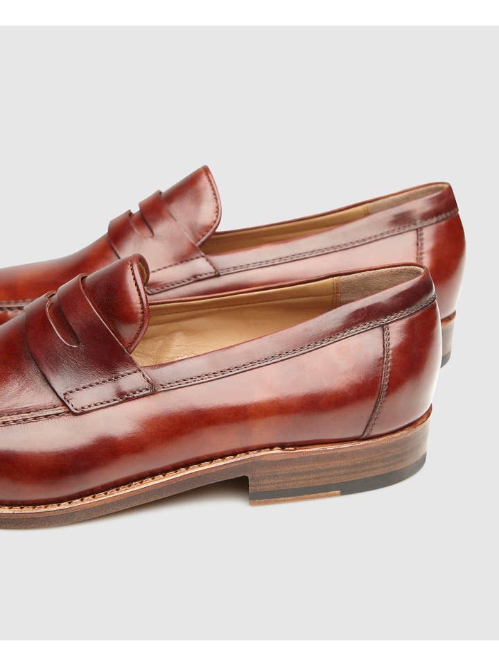 Heinrich Dinkelacker – Engroshandel Loafer – Mænd – Wien Plain TC, Tøffel, Rammesyet, Kalvelæder, Brun7