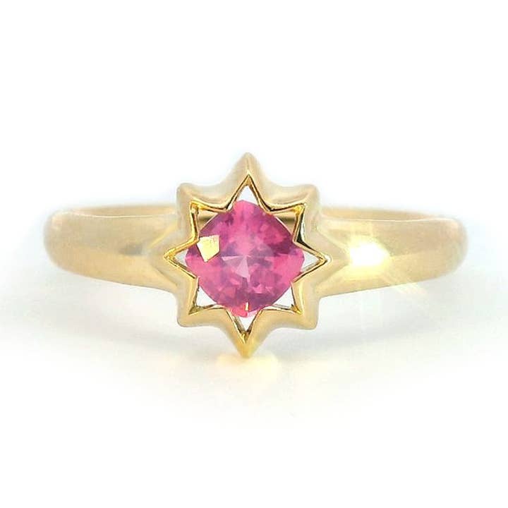 Spinel Starburst Solitaire Ring for wholesale by Olivve