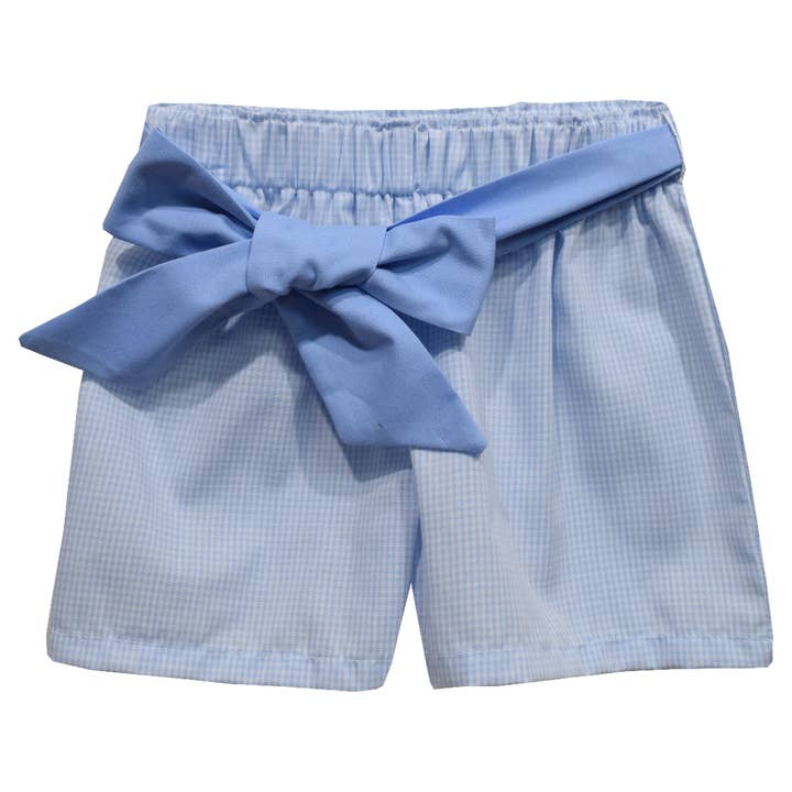 Vive La Fete - Wholesale Shorts - Kids - Gingham Girls Short with Sash