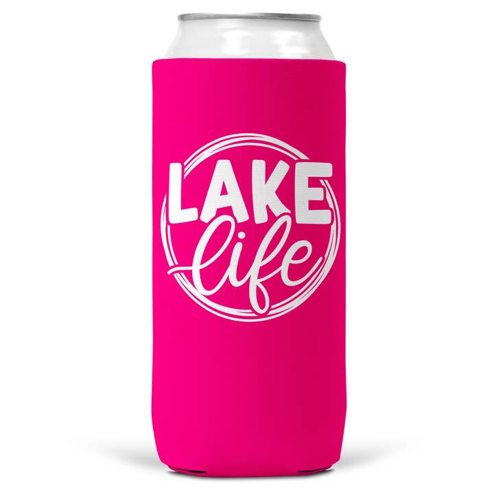 Wi-Wear - Wholesale Drink Huggers & Koozies - Lake Life SLIM CAN Coozie / Koozie for 12 Oz Slim Can3