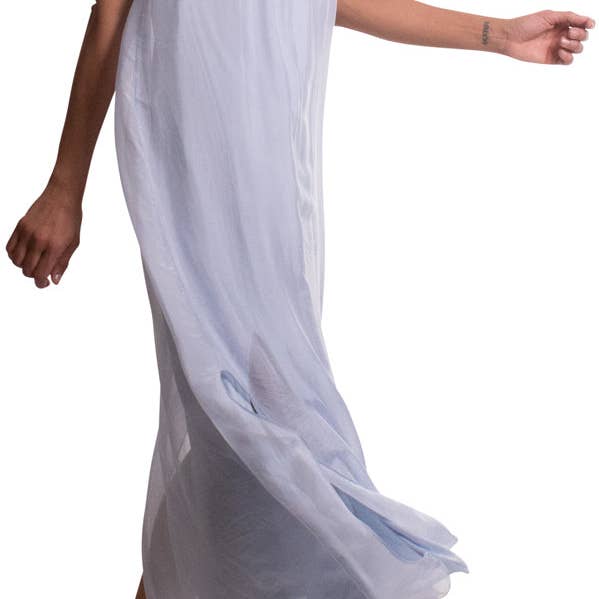 Silk Spaghetti Maxi Dress for wholesale by Gigi Moda