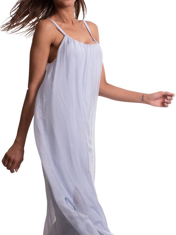 Gigi Moda - Wholesale Dress - Women's - Silk Spaghetti Maxi Dress37