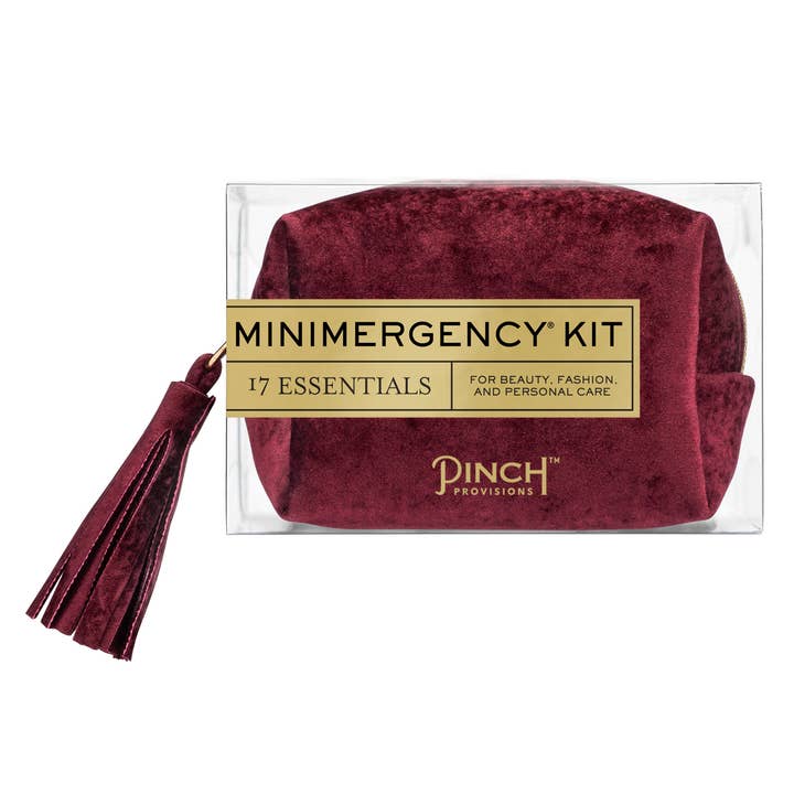 Pinch Provisions - Wholesale First Aid Kit - Velvet Tassel Minimergency Kit 4 Colors | Mother's Day Gifts