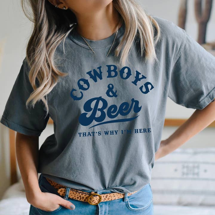 Camiseta Cowboys and Beer para venta al por mayor de The Dirty Cowgirl Apparel